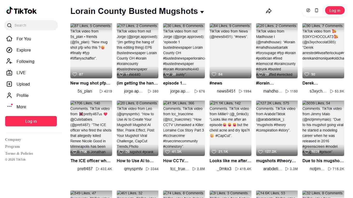 Lorain County Busted Mugshots | TikTok